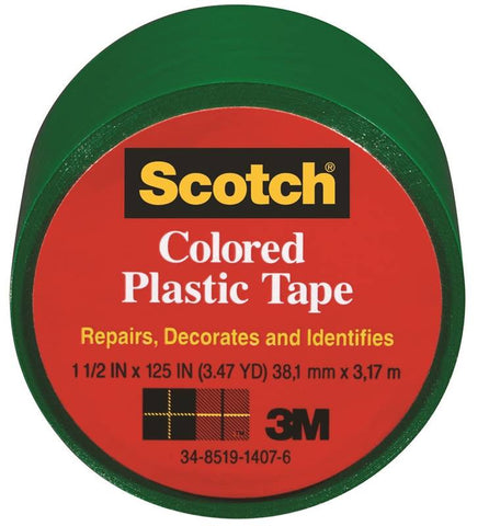 Tape Plastic Green 1-1-2x125in