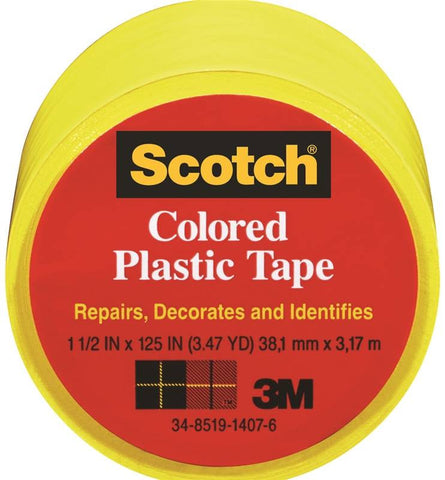Tape Plastic Yel 1-1-2x125in