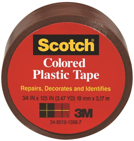 Tape Plastic Brown 1-1-2x125in