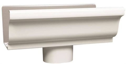 Gutter End 3x4in Wht W-outlet