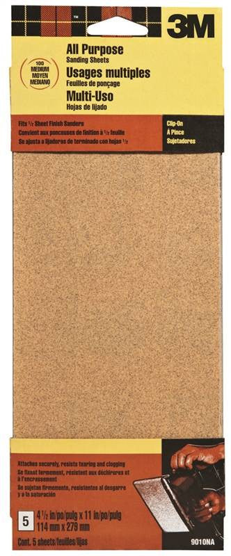 4.5x11 Med Pwr Sand Sheet 5pk