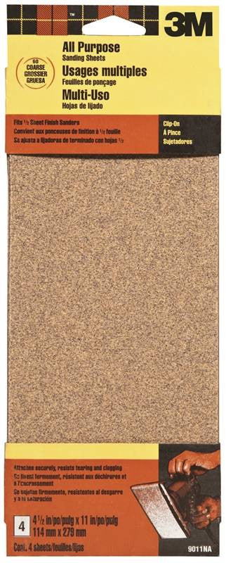 4.5x11 Crse Pwr Sand Sheet 5pk