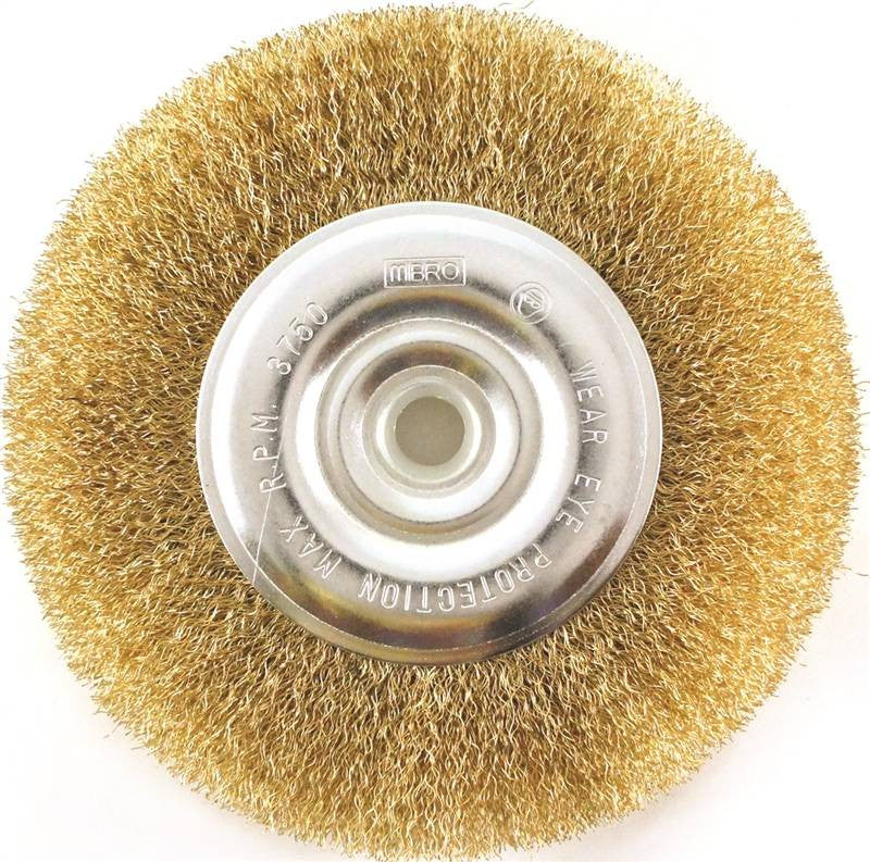 Wheel Brush Wire W-hole 6"fine