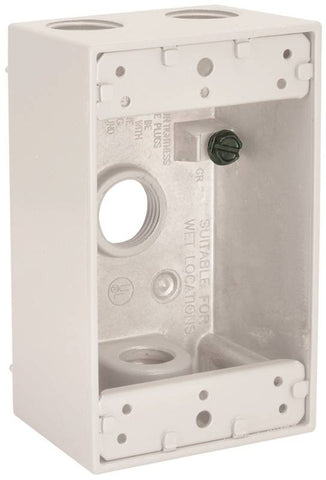 Box Outlet Alum 1g 18.3 Cu Wht