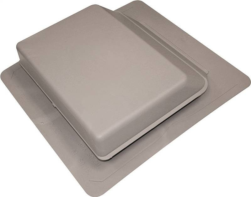 Roof Vent 61sqin Gray Slant Bk