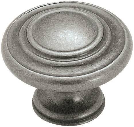 Knob Cabinet 1-3-8in Wthrd Nkl