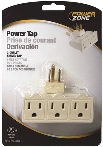 Power Tap Swivel 3 Outlet