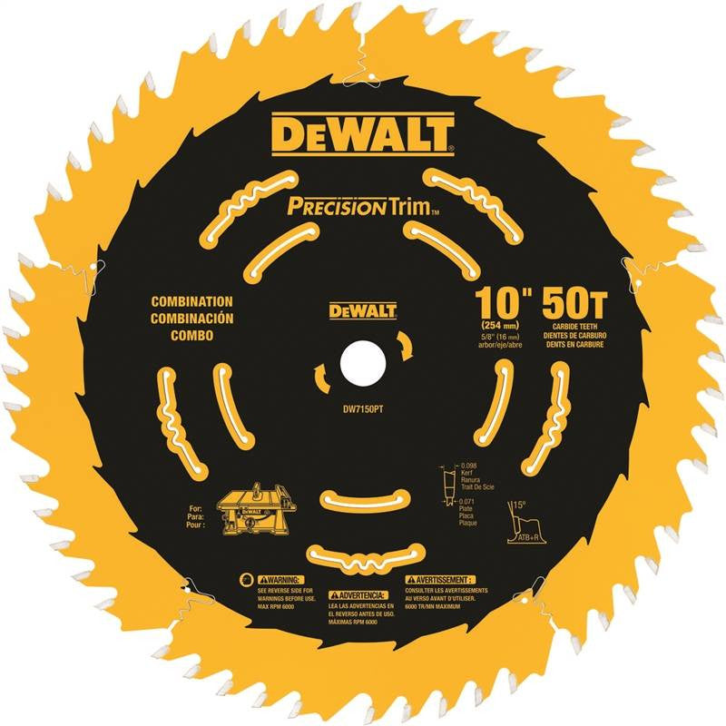 Circ Saw Blade 10in 50t Combo