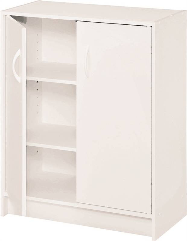 Organizer Storage Wd 2dr Wht