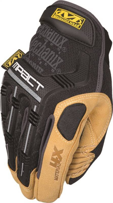 Glove Medium 9 M-pact Brn-blk