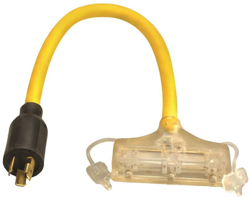 Adapter 3 Recpt Twstlck Yellow