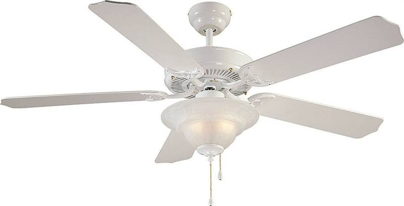 Fan Ceil 52in 5bld-2lt E12 Wht