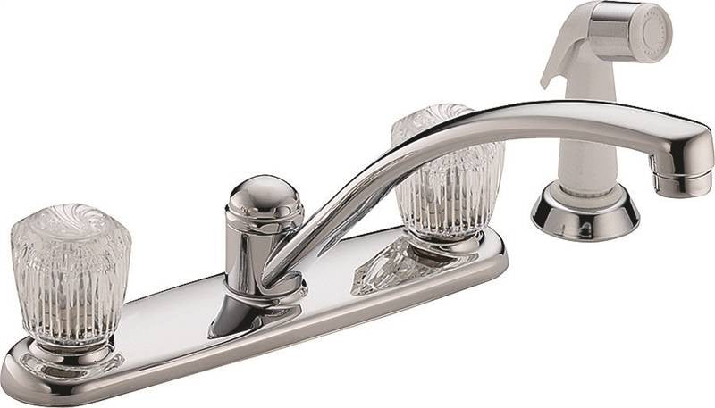 Kitchen Faucet 2-hndl Spray Ch