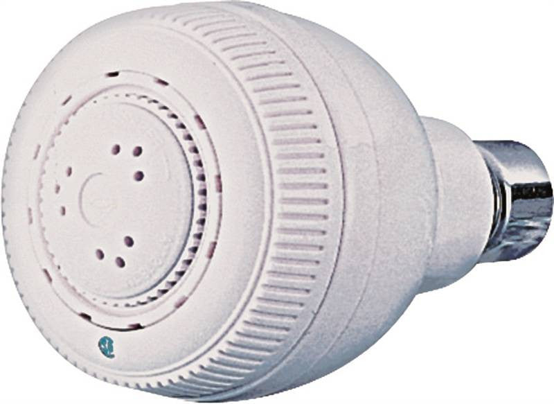 Showerhead Fixed 3-setting Wht