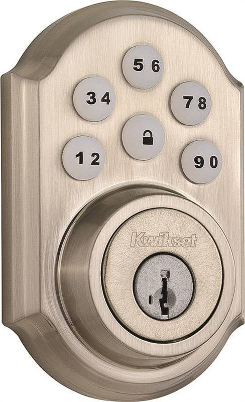 Smart Code Deadbolt Satin Nckl