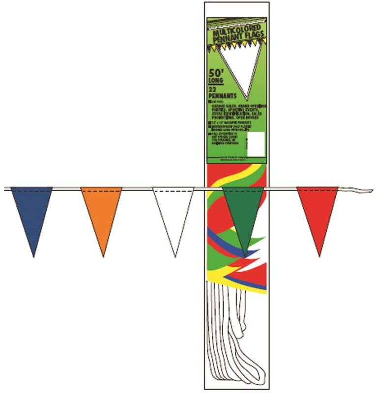 Flag Pennant 50ft Vshap Plstc