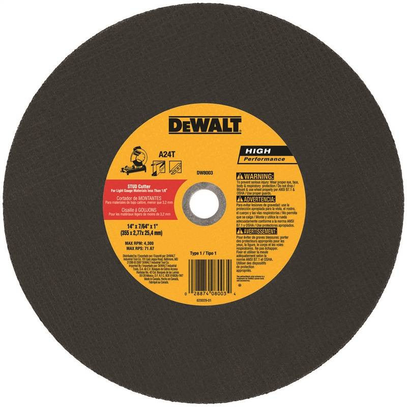 14inx7-64inx1in Chop Saw Wheel