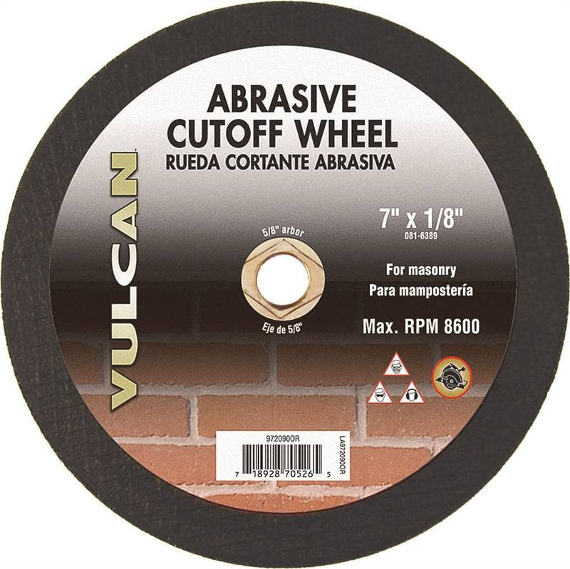 Abrasive Cutoff Wheel 7"x1-8"