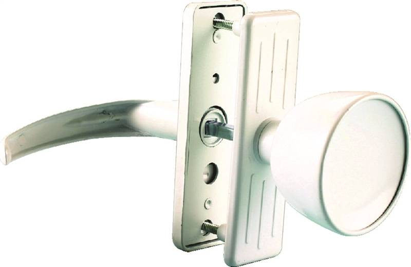 Door Knob Latch Storm White