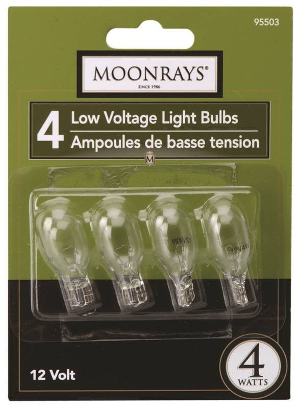 Bulb Repl 4w Clr 4-pk