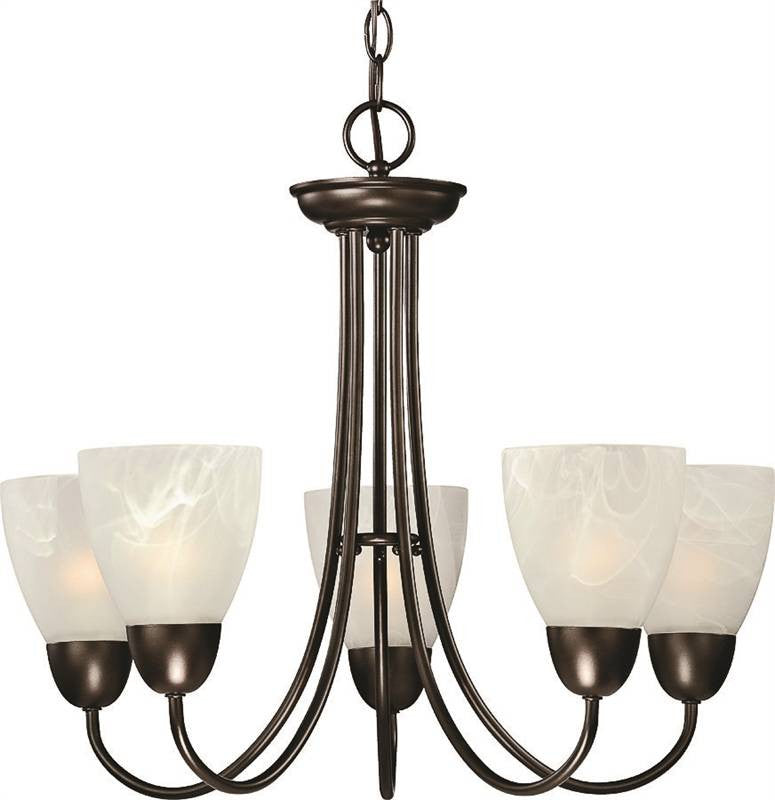 Fixture Chandelier Alb 5lt Vb