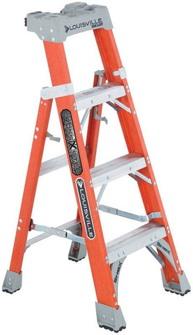 Ladder Ia Fbrgls Crss-step 4ft