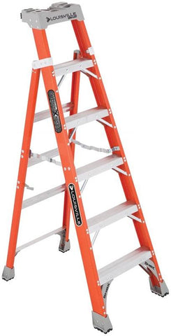 Ladder Ia Fbrgls Crss-step 6ft