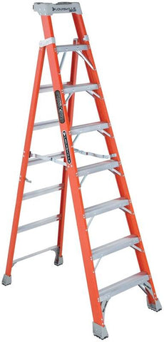 Ladder Ia Fbrgls Crss-step 8ft