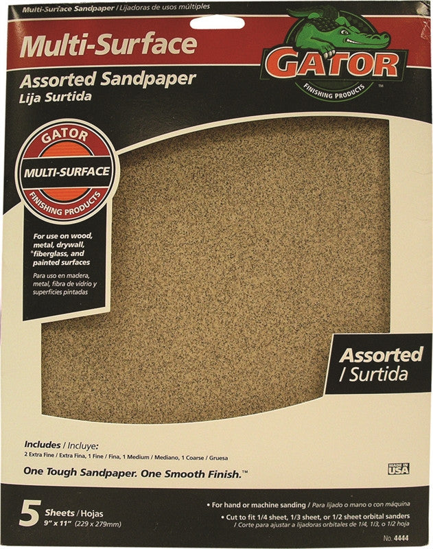 Sandpaper Al Oxide 9x11in Asst