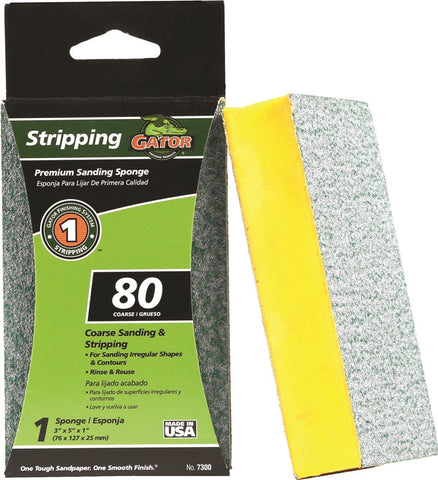 Sanding Sponge 3x5x1in 80 Grit