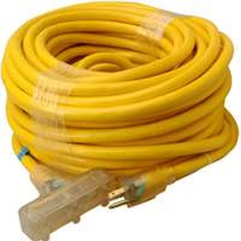Cord Ext 3outlt 10-3x100ft Yel