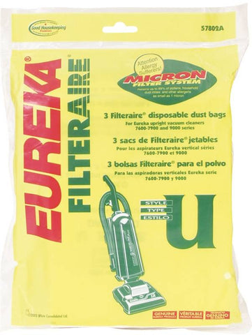 Bag Vacuum Clnr Type U Upright