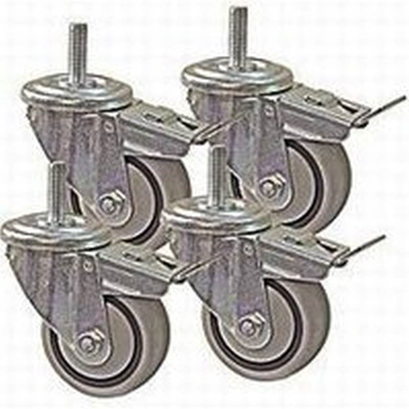 3in Dual Locking Caster Set