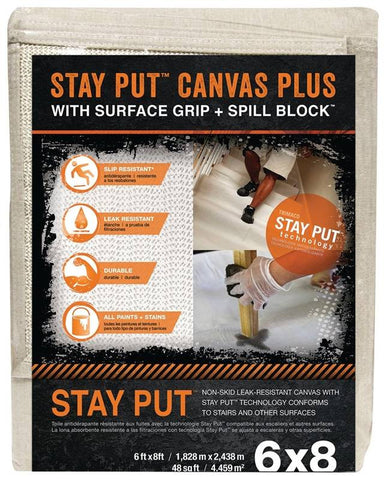 Canvas W- Anti-slip-spill 6x8