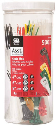 Cableties Asst Color 500pieces