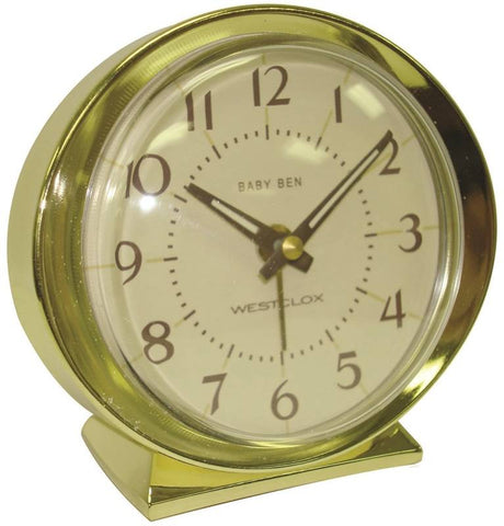Clock Alarm Keywound Goldtone
