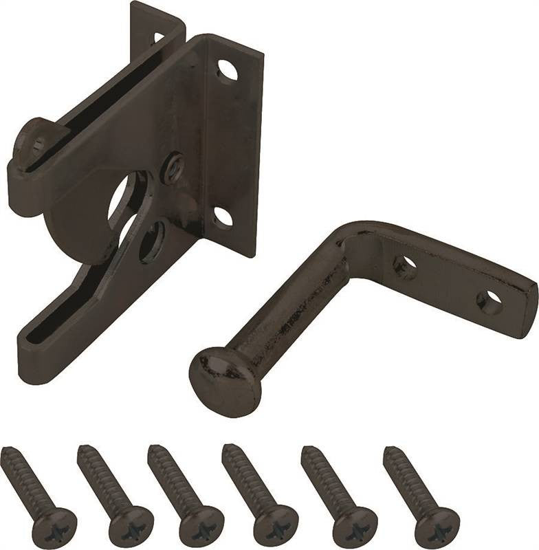 Latch Gate Outswing Blk