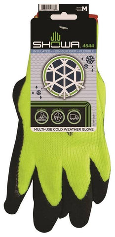 Glove Rubber Palm W-fleece Med