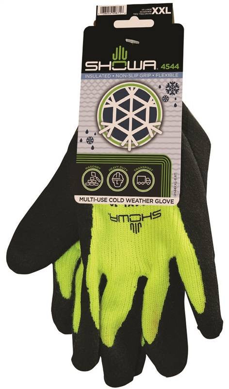 Glove Rubber Palm W-fleece Xxl