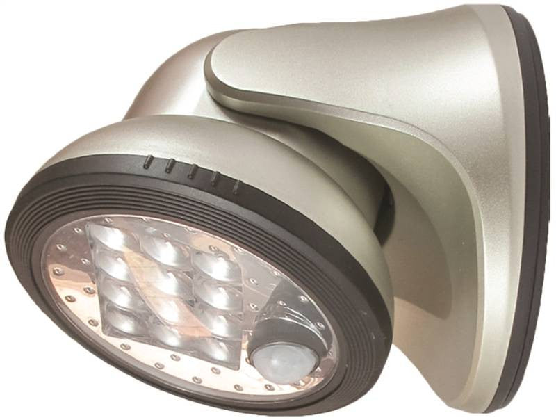 Porch Light 12 Led Silver