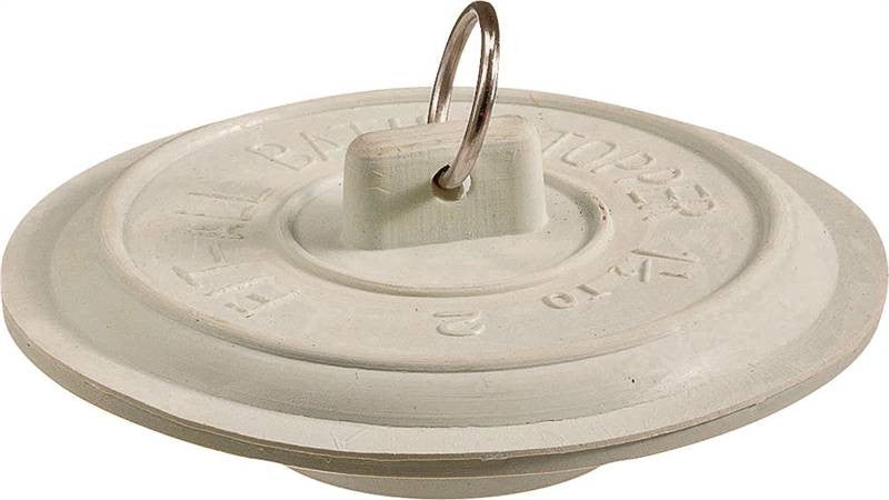 Tub Stopper Wht Rubb 1-1-2-2