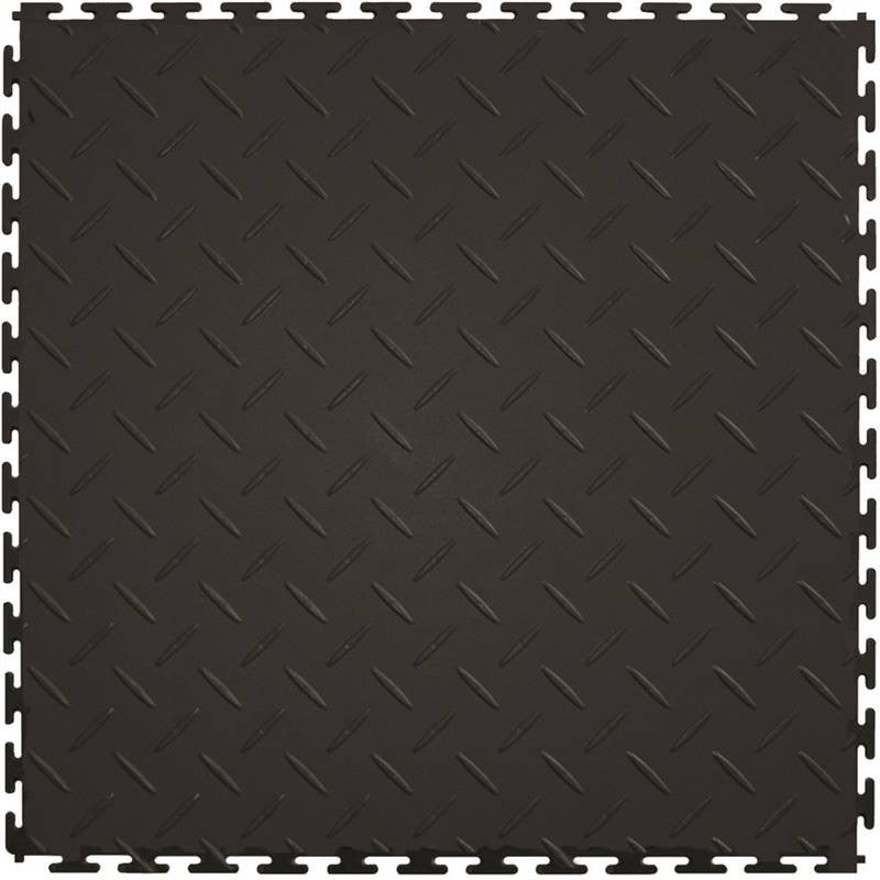 Tile Floor Dia Blk 20.5x20.5in