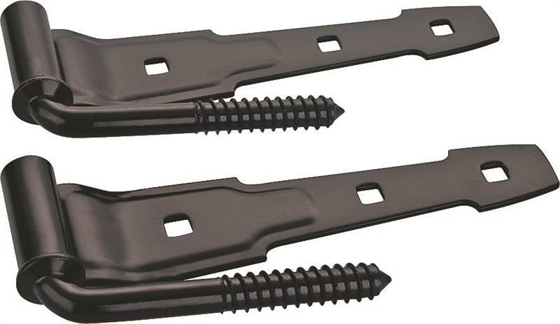 Hook Screw-hinge Strap 8in Blk