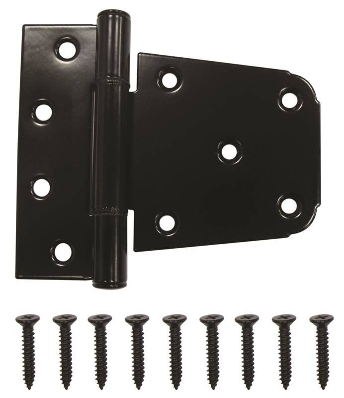 Hinge Gate Hd Blk Stl 3-1-4