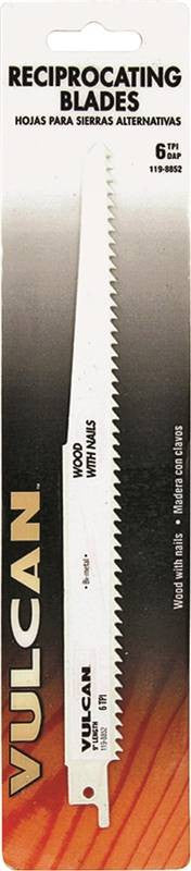 Wood Recip Saw Blade 9"x6t