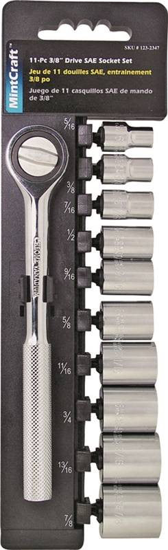 Socket Set 11pc 3-8drive Sae