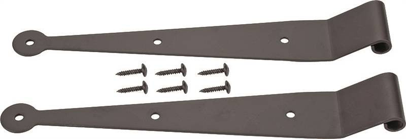 Hinge Strap 10 Blk Ss 1-1-2os