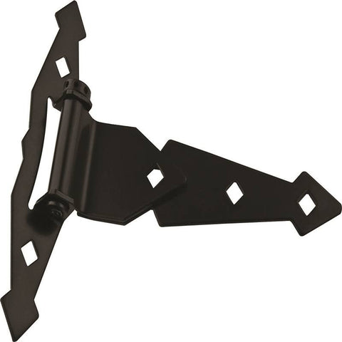 Hinge T Ornamental Stl 8in Blk