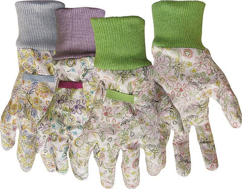 Glove Ladies Florl Knit Wrst L