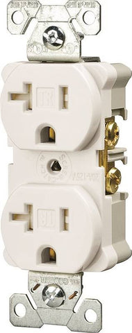 Receptacle 20a-125v Wht 2 Pole